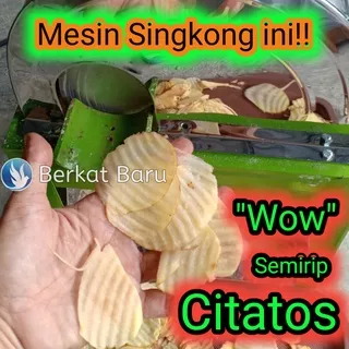 Mesin Perajang Singkong Gelombang, Kentang , Ubi, Pisang + Bonus pisau lurus (Selama tersedia)