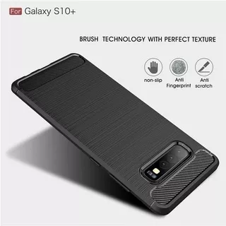 SAMSUNG S6 S7 S8 S9 S10 S10E S20 S11 S21 S22 FE PLUS ULTRA LITE EDGE Softcase IPAKY Carbon Slim Fit Fiber Rugged