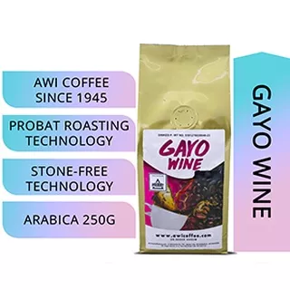 KOPI SIDIKALANG | GAYO WINE 250gr / KOPI GAYO WINNER 250gr | Kopi Aceh | Arabica | Roasted Coffee Bean | AWI COFFEE
