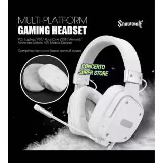 Sades SNOWWOLF Multi Platform Gaming  Headset