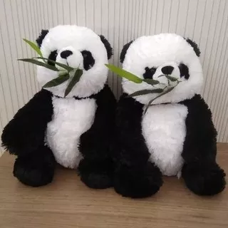 Boneka Panda gigit Bambu Lucu beruang besar 50cm by seulgi