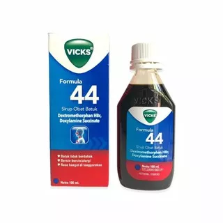 Vicks Formula 44 dewasa syrup 100ml/Obat Batuk/Batuk kering/Batuk gatal/flu