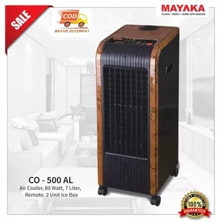 Air Cooler / Kipas Angin / Pendingin Udara Mayaka CO 500 AL warna kayu