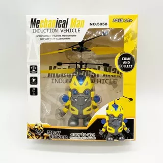 Mainan Terbang Sensor Induction Aircraft Flying Robot Bumblebee