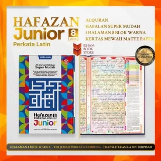 A5 | Al Quran Hafalan Hafazan 8 Blok Junior Terjemah Perkata Transliterasi Latin Ukuran A5 Matte Paper Al Qasbah | Al-Quran Hafalan Hafazan 8 Blok Tajwid Warna | Alquran Terjemah Perkata Latin dan Tajwid Warna | Alquran Transliterasi Latin