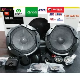 Speaker Split JBL GT7 - 6C 2way / GT 7 - 6C 1 set 6.5 Subwoofer + Dome Tweeter 150W / Audio Mobil