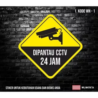 01-Sticker Area Pengawasan CCTV ( Min 2 Pc )