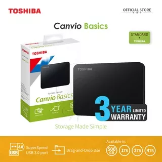 Toshiba Canvio Basic Hardisk Eksternal 2TB - Hitam