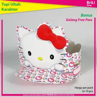 Topi Ulang Tahun Anak Karakter Hello Kitty Pesta Ultah HelloKitty