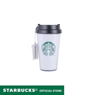 Starbucks Tumbler 120Z Double Wall Plastik Flip Lid Siren Core S11067474 ( Botol Air Minum )