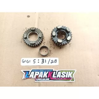 Rasio Transmisi GIGI 5 Set Lawan as Kopling TIGER REVO TIGER 2000 Original copotan