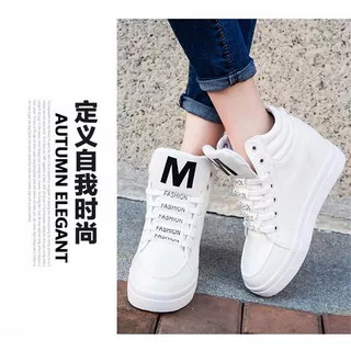 FASHION ANDZ SEPATU BOOT BOOTS WEDGES M FASHION LVZR34 PUTIH WANITA MURAH