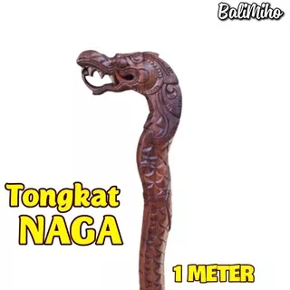 Tongkat Naga Kayu Sono 1 meter/Tongkat Naga/Tongkat Kayu/Tongkat Suci/Tongkat Sakti