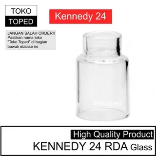 KENNEDY 24 RDA Top Cap | kaca pengganti vape replacement glass 24mm