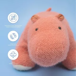 Molly the Hippo - Boneka Anak Anti Bakteri / Plush Toys - Boneka Kuda Nil - Bubu And Friends