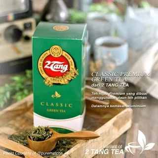 TEH 2TANG CLASSIC GREEN TEA INDONESIAN TEH HIJAU PREMIUM 2 TANG 50GR