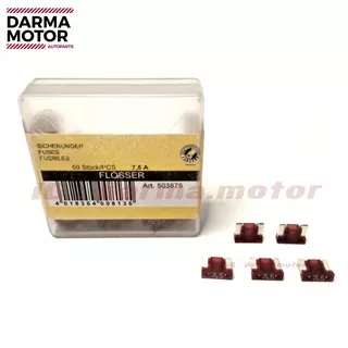 Flosser Sekring Micro Sekering Tancap DX Fuse Mobil Motor 7.5A Coklat