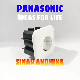 STOP KONTAK SINGLE NON CP PUTIH INBOW PANASONIC WEJP 1131-7+WEJ 5911N