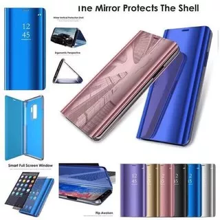 FLIP COVER MIRROR/CLEARVIEW STANDING SAMSUNG S10LITE S9 S9+ S10 S10+ NOTE 5 NOTE 8 NOTE 9