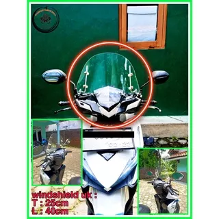 Windshield motor universal / visor temeng universal / windshield beat / windshield vario / windshield/winsil/tameng angin/visor/visor angin/pelindung dada/windsil/windsild beat karbu /windsild variasi/windsild vario/windsild scoopy/windshield scoopy/tamen