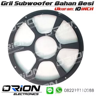 Tutup Subwoofer Grill Subwoofer Besi 10 INCH