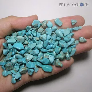 Turquoise Persia Nevada 5 Gram Tumbled Chips Stone Healing Crystal Theraphy Reiki Batu Bahan Orgonite Turkis