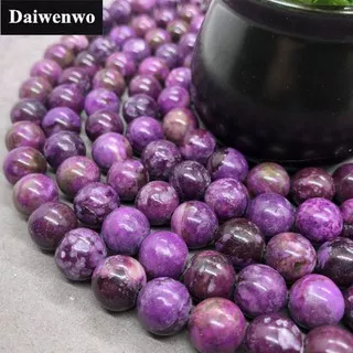 Charoite Beads 4-12mm Round Natural Loose Amethyst Dragon Stone Bead DIY Jewelry