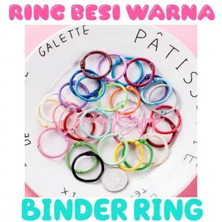 O ring besi warna (SATUAN) / binder ring metal ECER