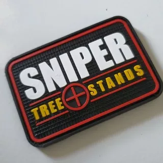 Patch rubber SNIPER/tempelan emblem karet velcro military army tactical airsoft outdoor