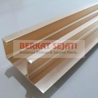 Profil Frame Handle Tarikan Alumunium Aluminium GP 37 ROSE GOLD 3 Mtr