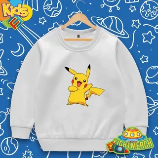 Jaket Sweater Anak Pikachu Pokemon - Fightmerch