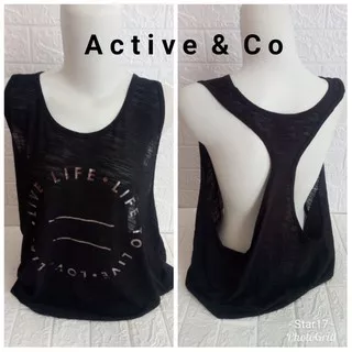 LIFE TO LIVE TANK JUMBO - BAJU SENAM JUMBO - BAJU ZUMBA BIG SIZE - BAJU SENAM IMPORT MURAH