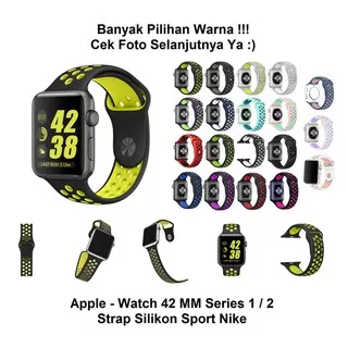 Apple Watch iWatch 42 mm 42mm - Strap Silikon Nike Sport Band Tali