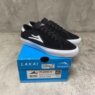 Lakai Flaco II Black White - Sepatu Skateboard Lakai