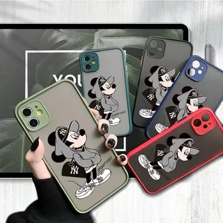 Xiaomi Redmi Note 9S 9T 9 Pro 8 7 6 5 3 5A Prime Xiomi Redme Not Untuk Phone Case Soft Casing Silicone Full Cover Camera Lens Protector Disney Mickey Clear Matte Shockproof Back Cases Hp Handphone Softcase Sofcase