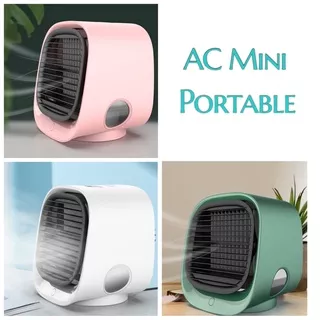Mini Portable Air Conditioner AC Humidifier 300ml USB Desktop Air Cooler Fan Tangki Air Pelembab TERMURAH