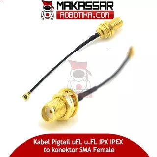 Kabel Pigtail Konektor RP-SMA Female to uFL/IPX/IPEX RL