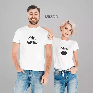 [COD] Kaos Distro Couple Pasangan Pria Wanita Cewek Cowok Quote Unik Kata Kata Lucu Kaos Oblong Polos Hitam Putih Mizeo