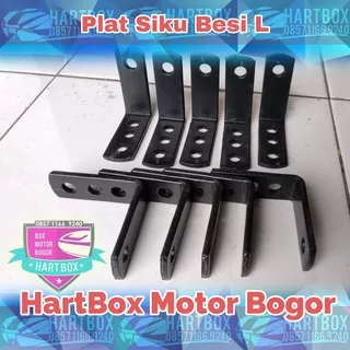 plat besi siku L dudukan tambahan Bracket box motor fitting wingrack