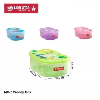 Lion Star Kotak Makan Penyimpanan Makanan Bekal Sekolah Anak Lucu MC-7 Woody Box