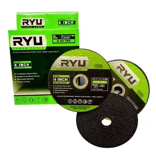 Batu Potong Besi Gerinda Ryu Disc Grinder Cutting Wheel 4” Grinda Potong 4 inch RYU Mata Slep
