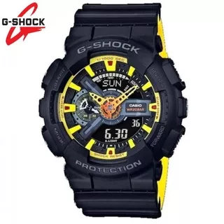 JAM TANGAN PRIA CASIO G-SHOCK GA-110 HITAM KUNING ORIGINAL BM