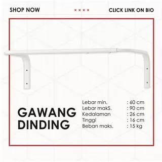 Gawang Baju Dinding / gantungan baju Gantungan baju, Gantungan hanger, Display baju, Rak , Rak baju