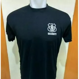 Kaos pria kaos dalaman kaos Security Hitam