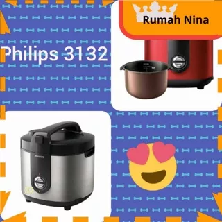PHILIPS HD3138/33 Premium Plus Rice Cooker - Silver [2 L] magic com philips