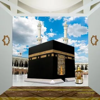 WALLPAPER CUSTOM 3D WALLPAPER DINDING KABAH  Wallpaper walpaper sticker Custom Mural mihrab mushola kaligrafi islam masjid Stiker Dekorasi Musholla / Mihrab [ 01 - 16 ] Wallpaper Custom Mural Photowall Wallpaper dinding musholah-wallpaper Mihrab-wallpaper