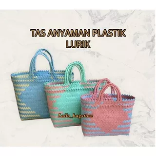 READY STOCK ~ Tas Anyaman Plastik LURIK KeCIL SEDANG JUMBO TERMURAH Untuk Hampers Lebarab parcel Berkat Tahlilan Sembako Hantaran Muat Kotak Nasi