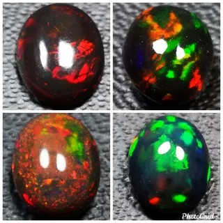 Natural Batu Permata Black Opal Kembang Jarong Body Jarong