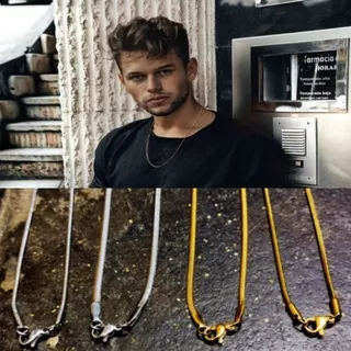 Kalung Titanium 2 Variasi Anti Karat / Kalung Stainless steel Model Bulat / Kalung Pria