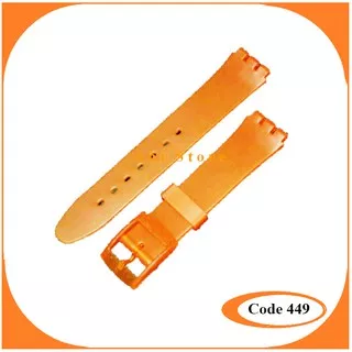 Tali Jam Tangan Swatch Irony Medium 17mm Orange